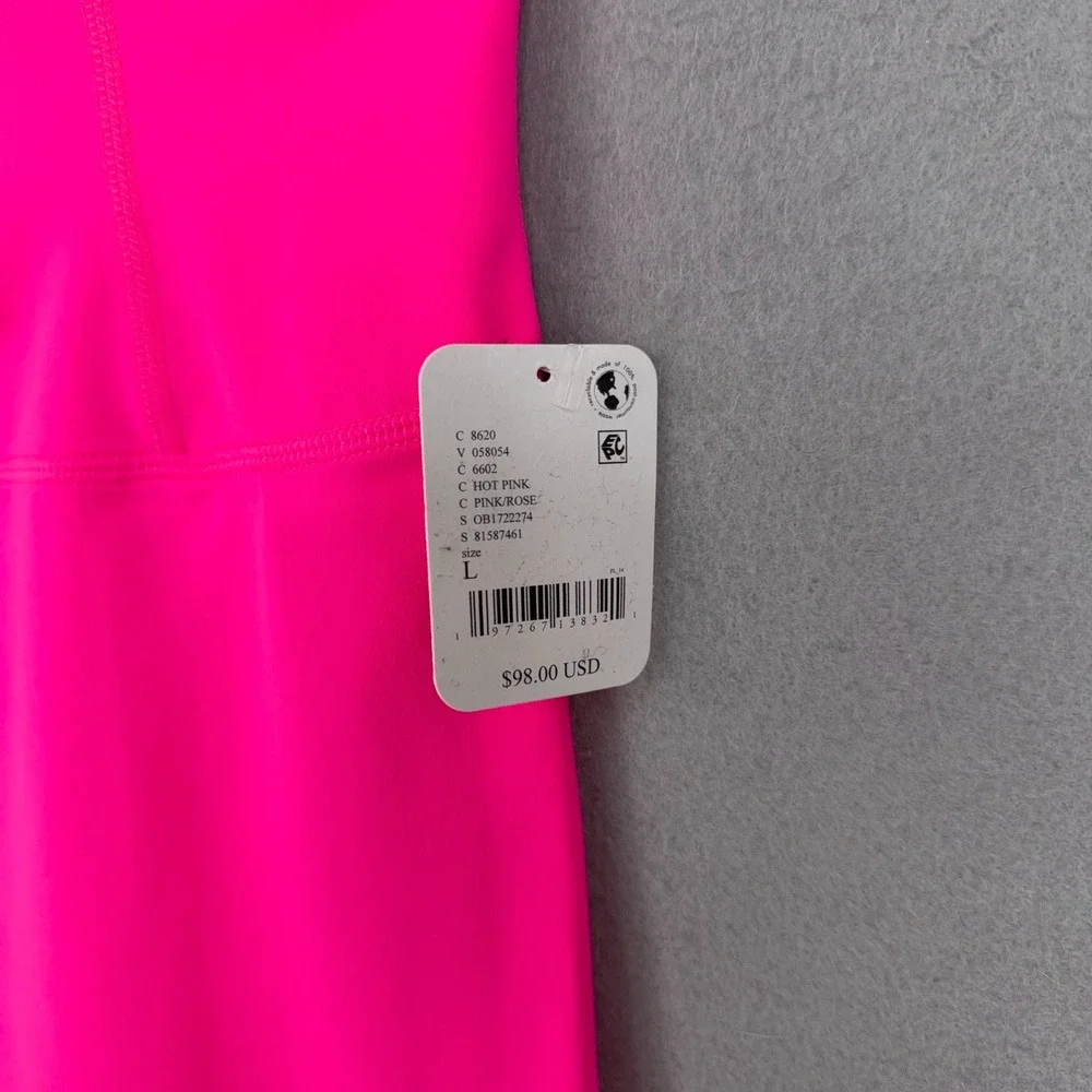 Free People Movement Leggings Women Large Hot Pink High Rise Yoga Athleisure